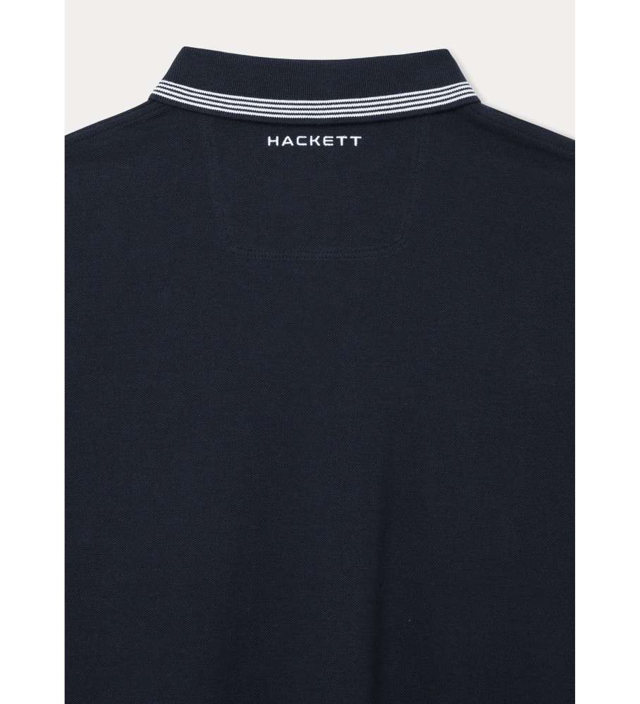 Hackett Polo Amr com detalhes em azul marinho