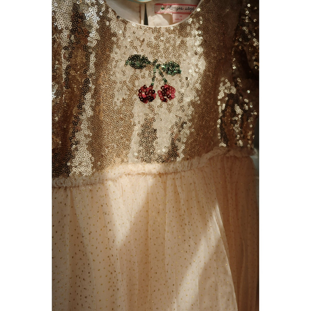 Køb Konges Sløjd Gold Blush Starla Puff Sleeve Kjole