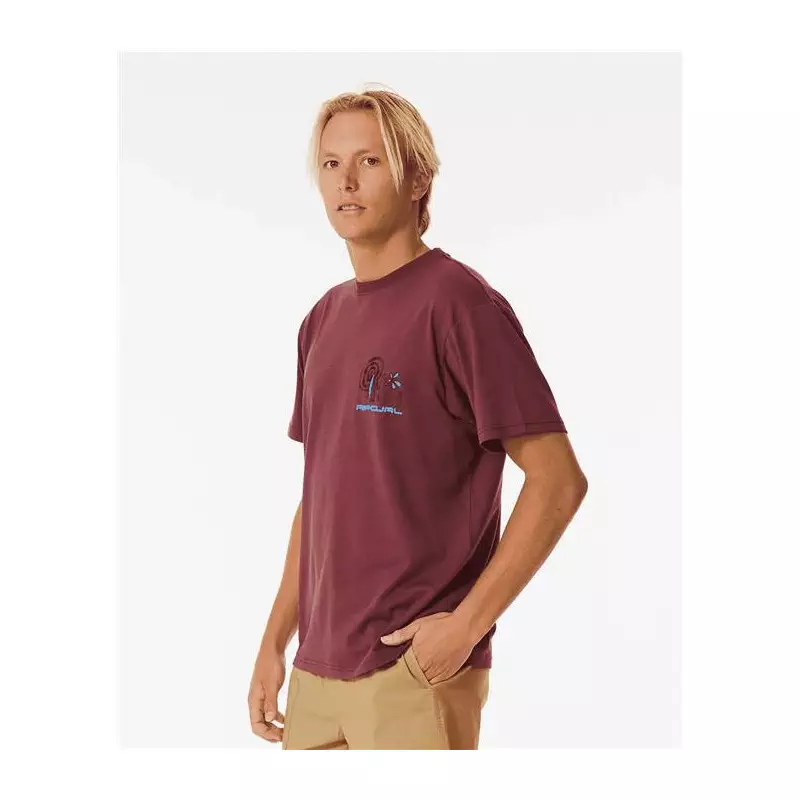 Teeshirt RIPCURL Vaporcool Journeys Trip Tee Maroon XS