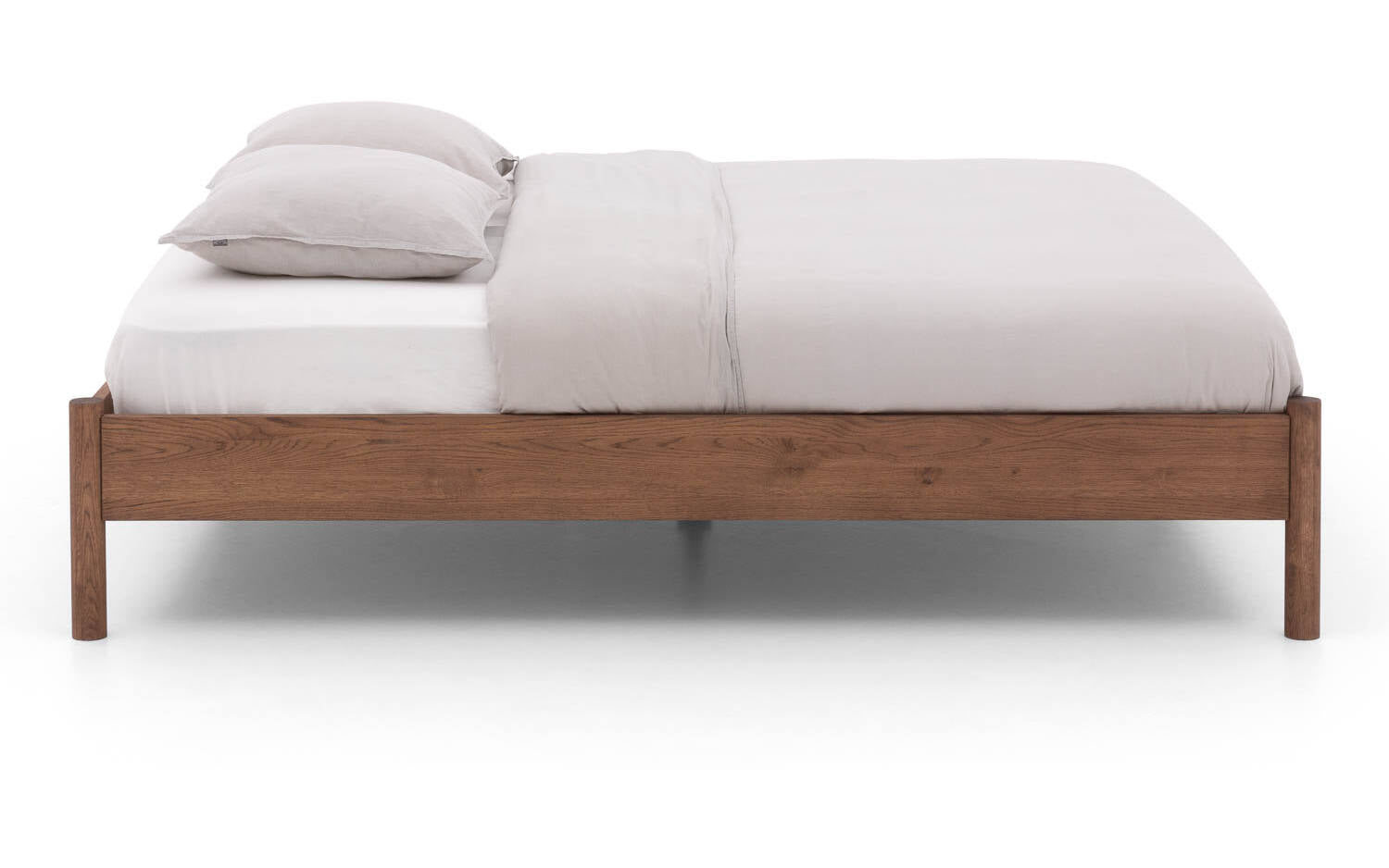 Goossens Bedframe Roll - 140 x 200 - Eiken soft touch lak notenkleur -