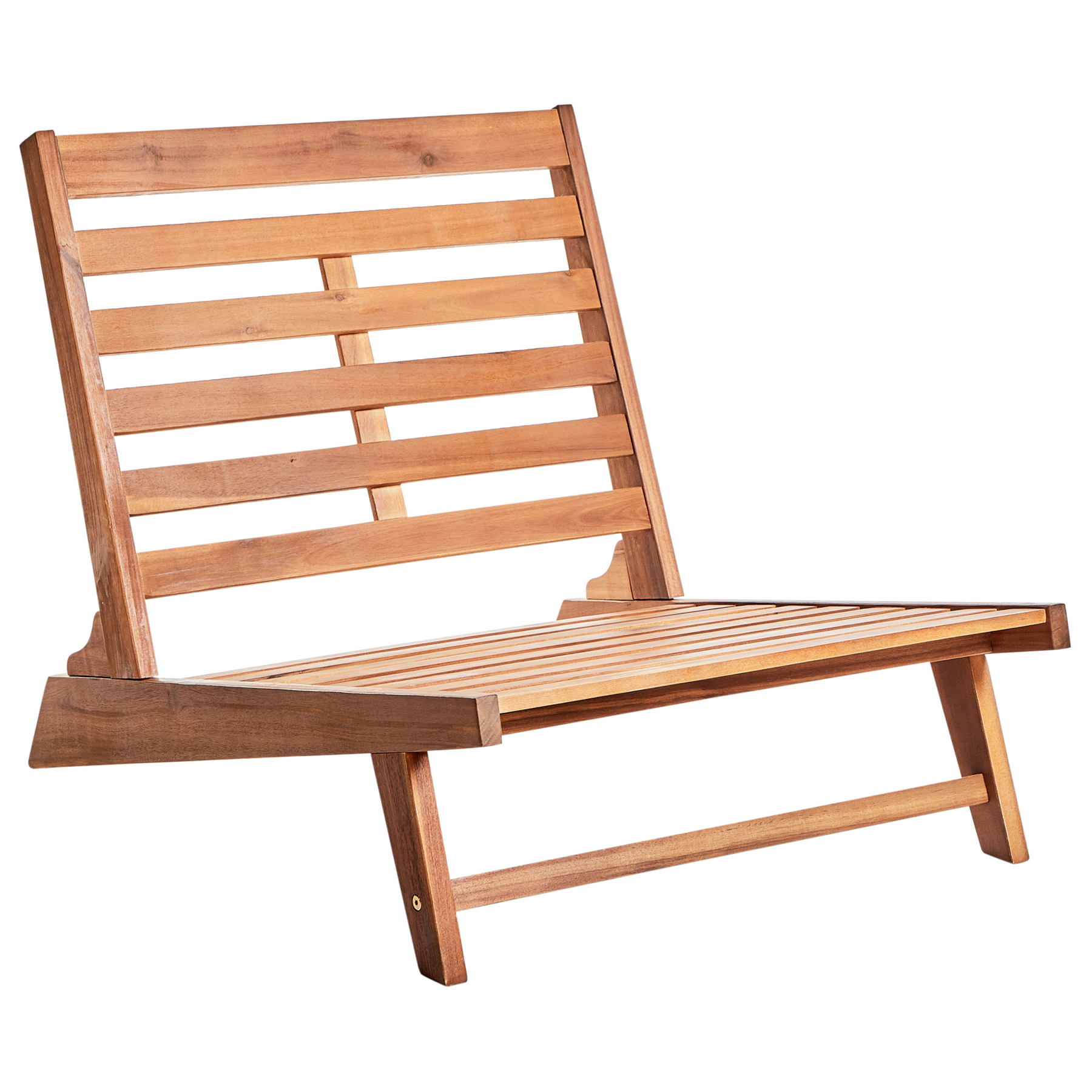 Beliani - MICCIANO - Tuinstoel set van 2 - Gebroken wit - Acaciahout