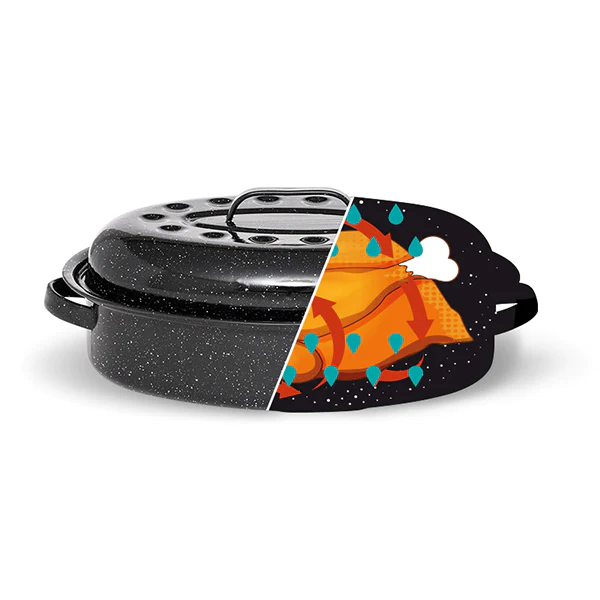 Roaster 41 cm avec livre offert Graniteware