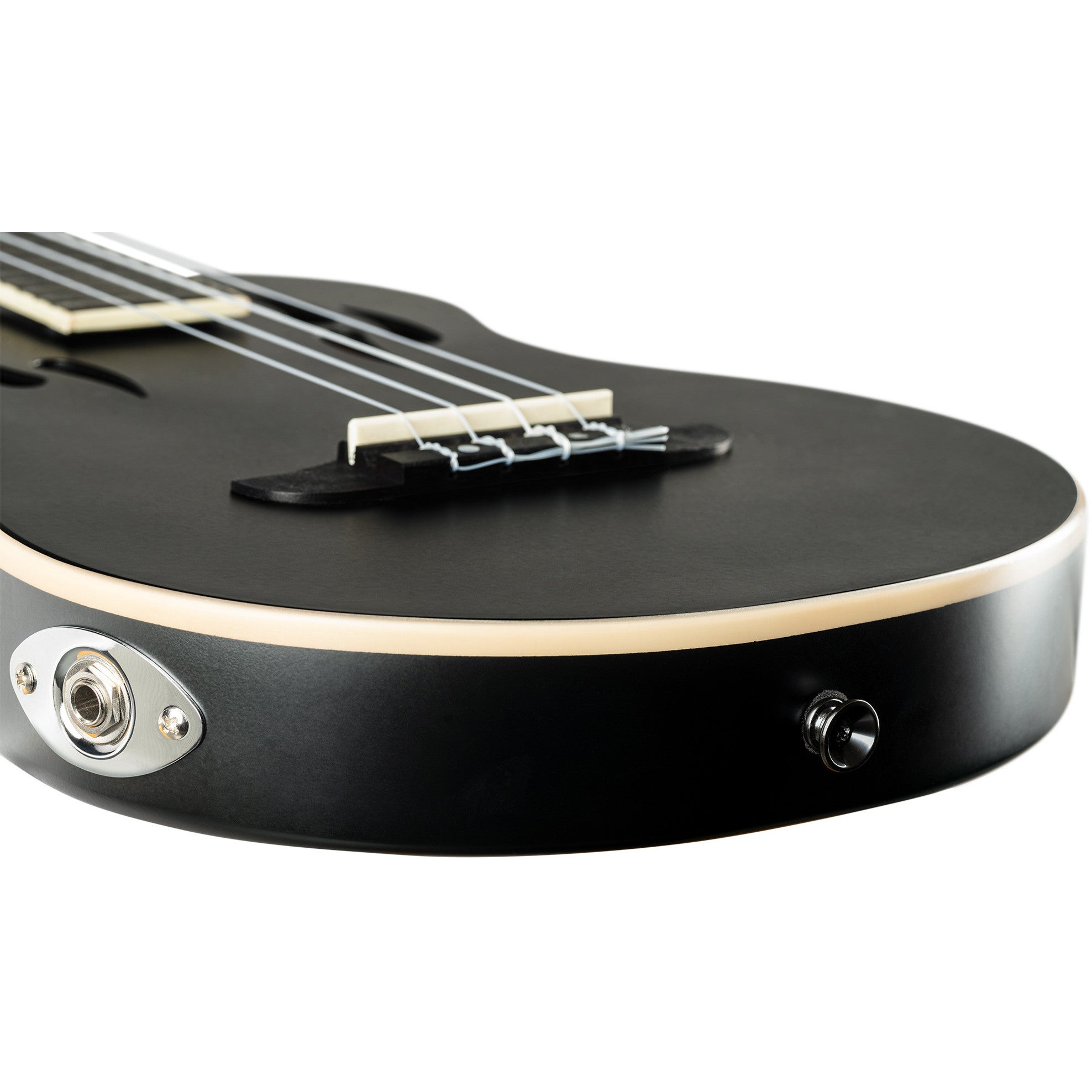 Ortega TourPlayer Series RTPS-U-SBK-L linkshandige elektrische tenor ukelele met gigbag