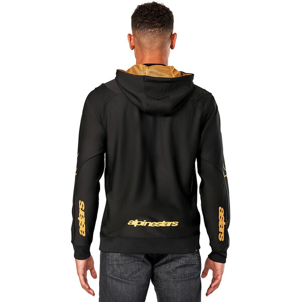 Alpinestars - Sweat zippé à capuche Sessions V3 Noir / Or