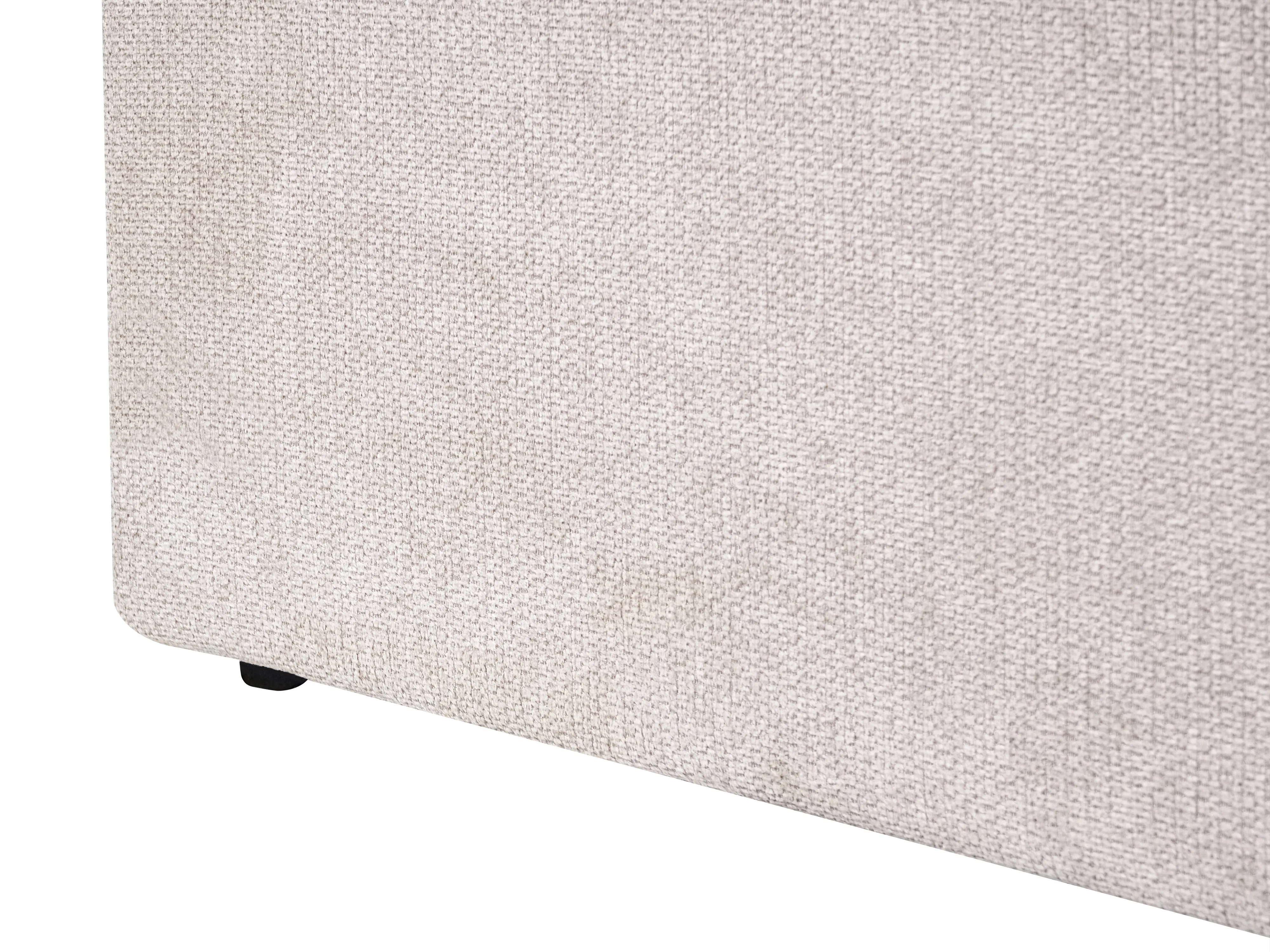 Bed met opbergruimte Stof BASTON 180 x 200 cm Lichtbeige