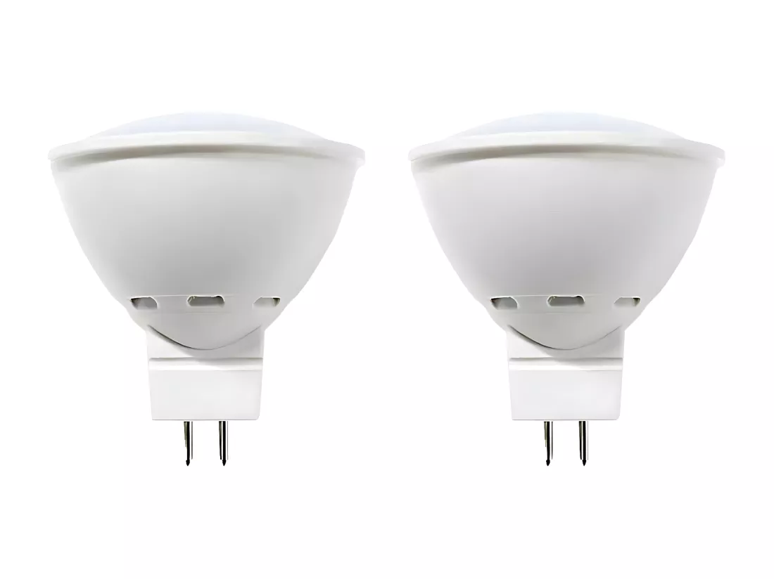 Pack de 2 Ampoules Spot LED GU5.3 8W Equi.60W 700lm 3000K 25000H 7hSevenOn Premium