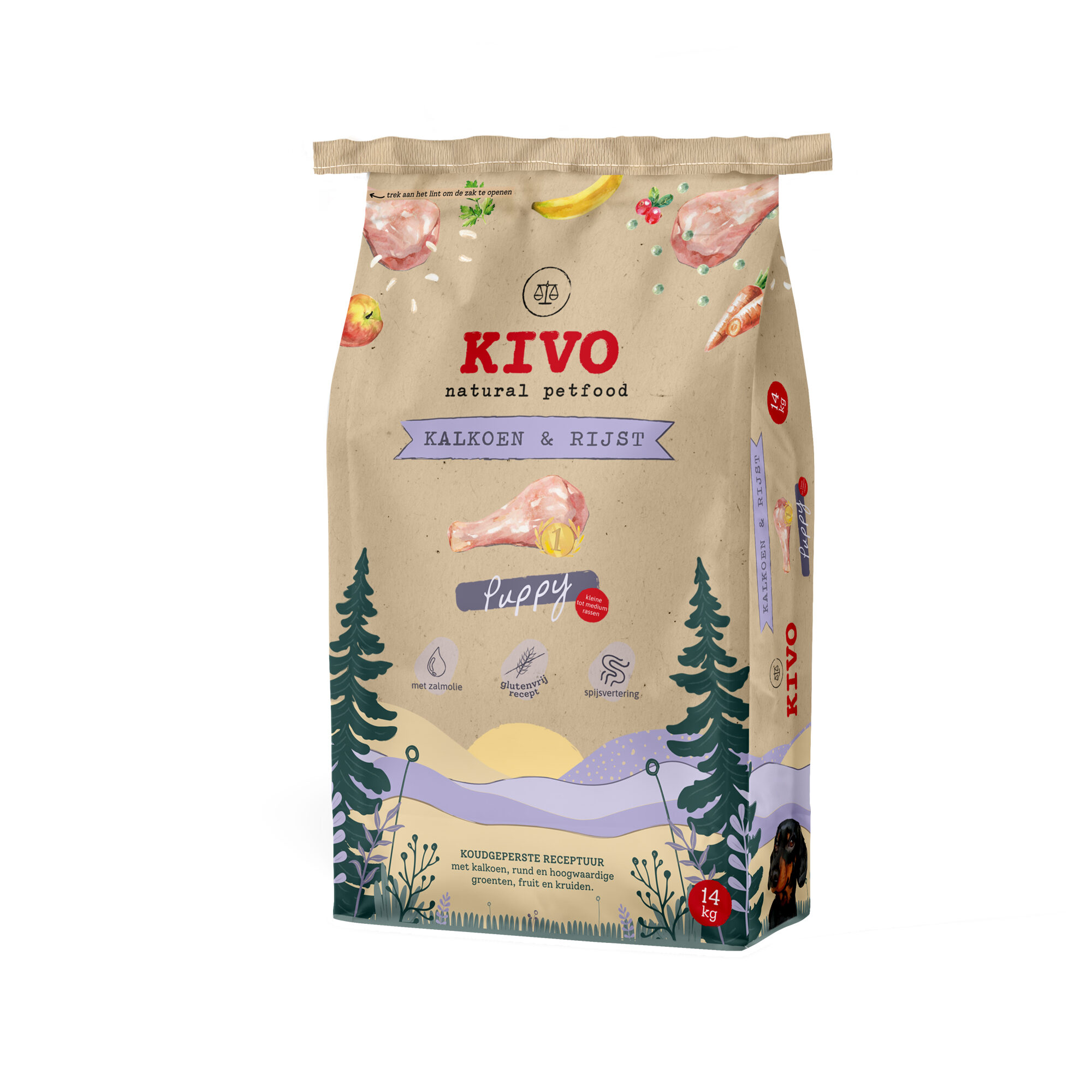 Kivo Kalkoen en Rijst Puppy Glutenvrij