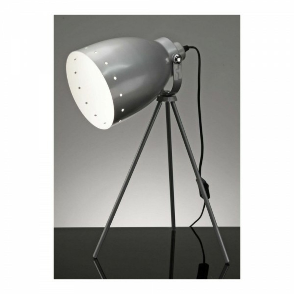 Lampe de bureau foco argenté métal