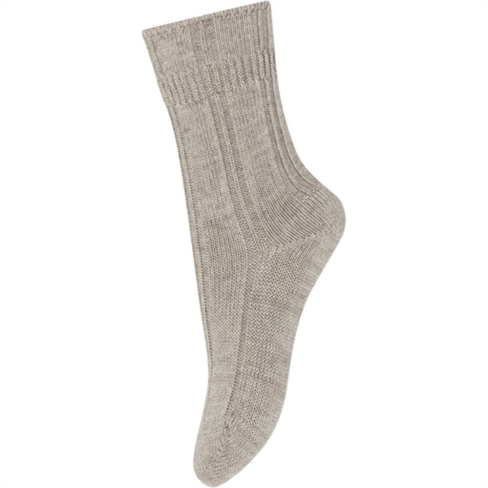 MP 59054 Bee Strømper Light Brown Melange | Luksusbaby