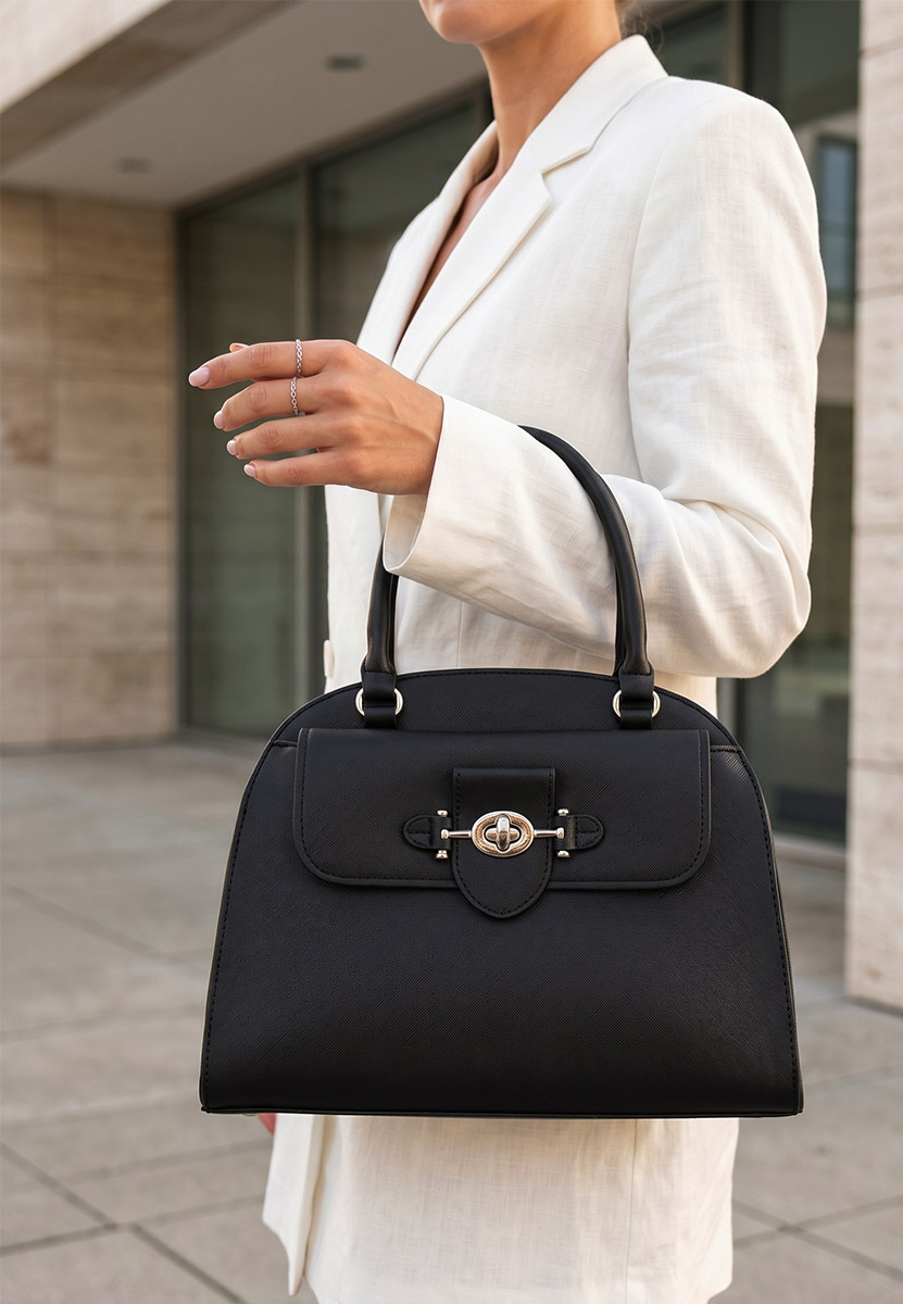 Sac à main noire Kadenia