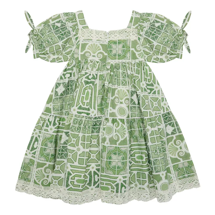 The Middle Daughter Robe Popeline Know Full Well Imprimée | Vert