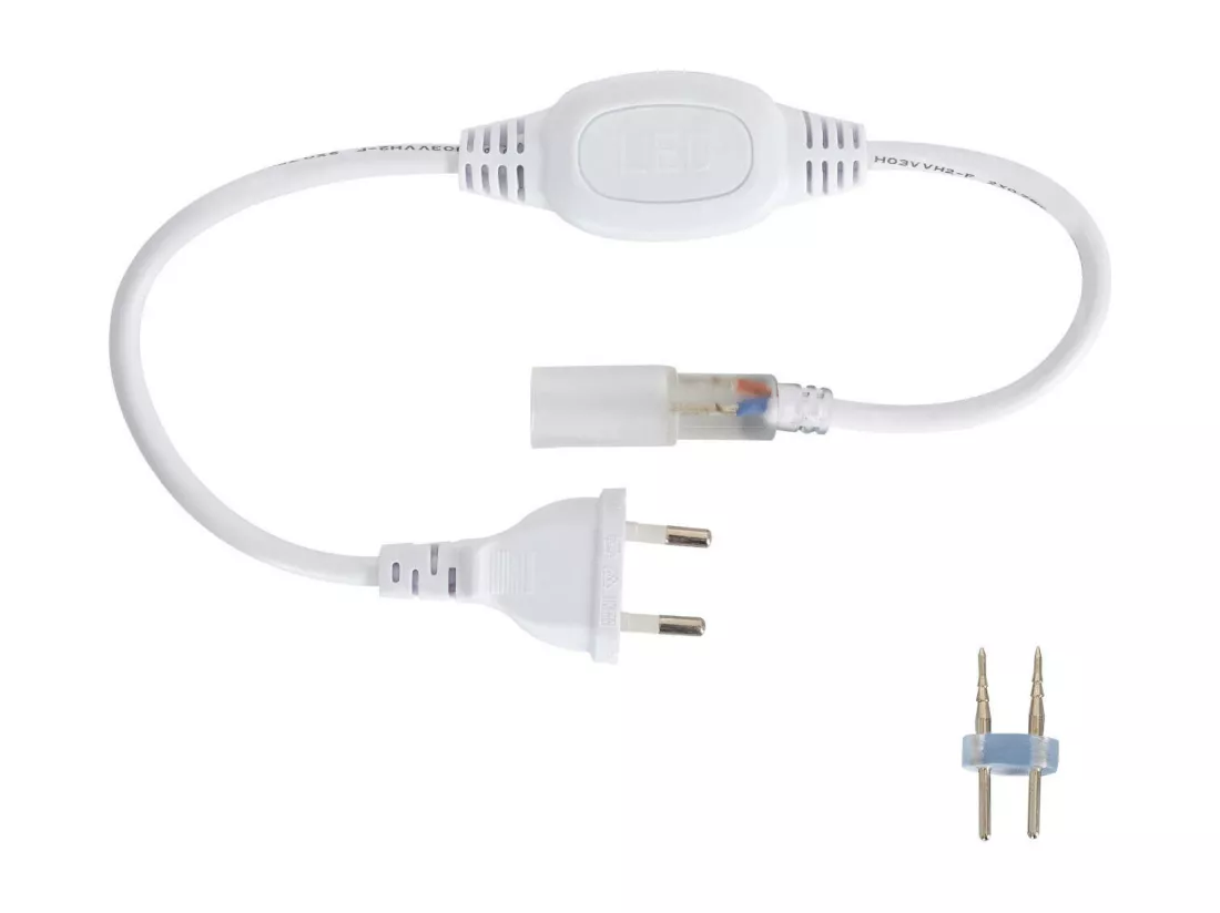 Néon LED Flexible 360º Rond Dimmable 120LED/m 220V AC Blanc Neutre IP67 sur Mesure Coupe tous les 100cm 50 m