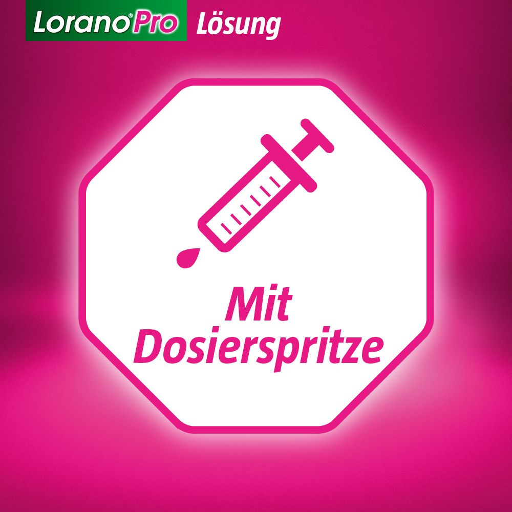 Lorano®Pro bei Allergie - 0,5 mg/ml Lösung zum Einnehmen - Bei allergischen Reaktionen