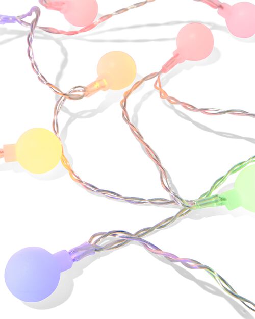guirlande lumineuse 5,1m avec 50 ampoules LED colorées - boules