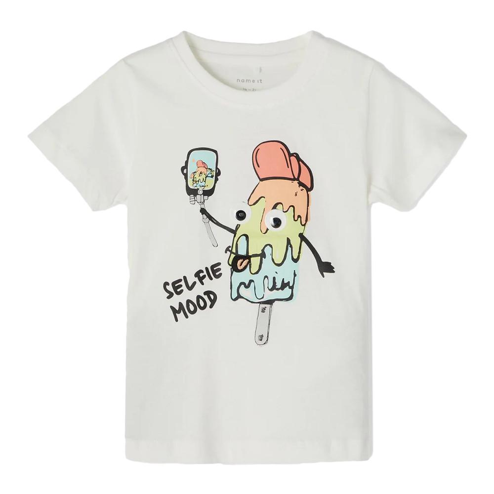Name it T-shirt Blanc Garçon Name it Fritz