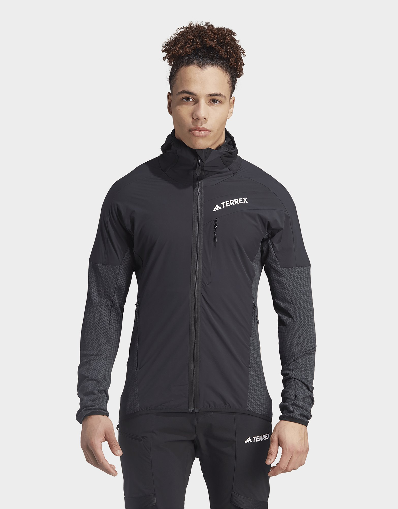 adidas Veste coupe-vent à capuche en molleton Terrex Techrock