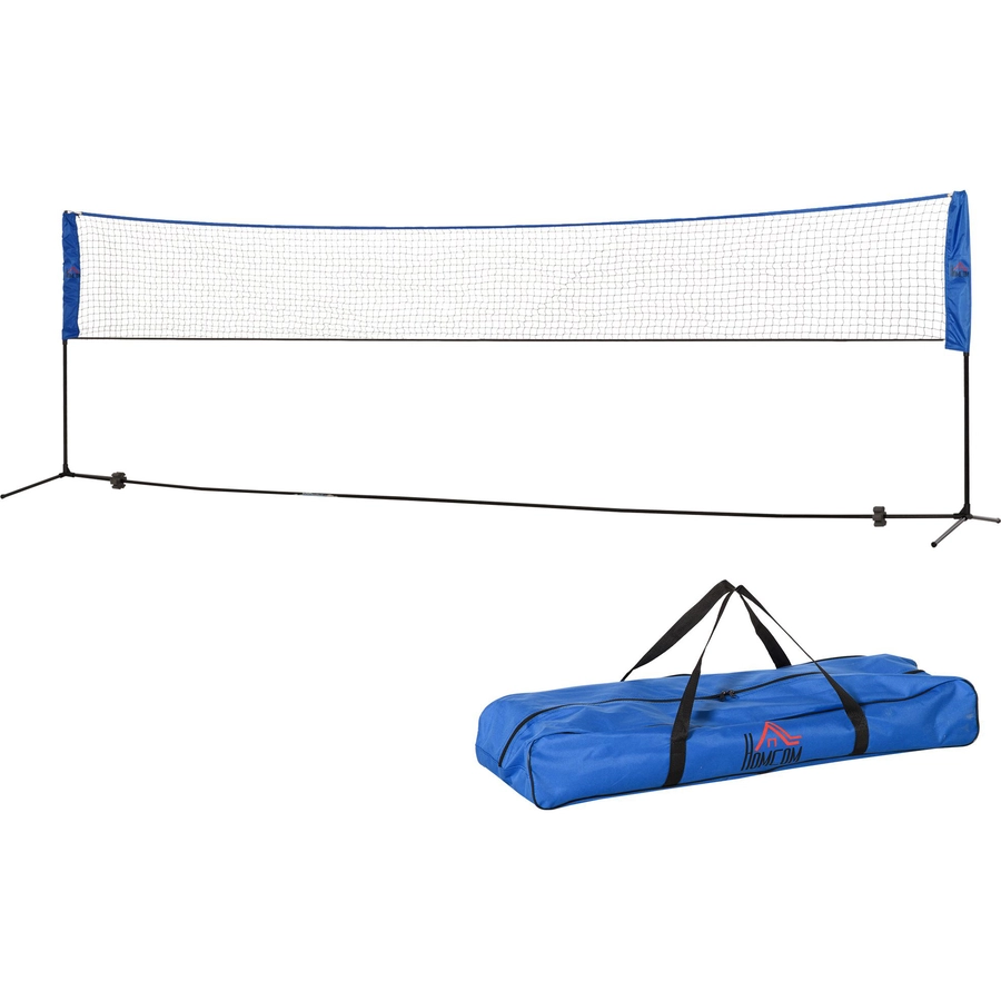 HOMCOM Badmintonnetz mit Transporttasche bunt