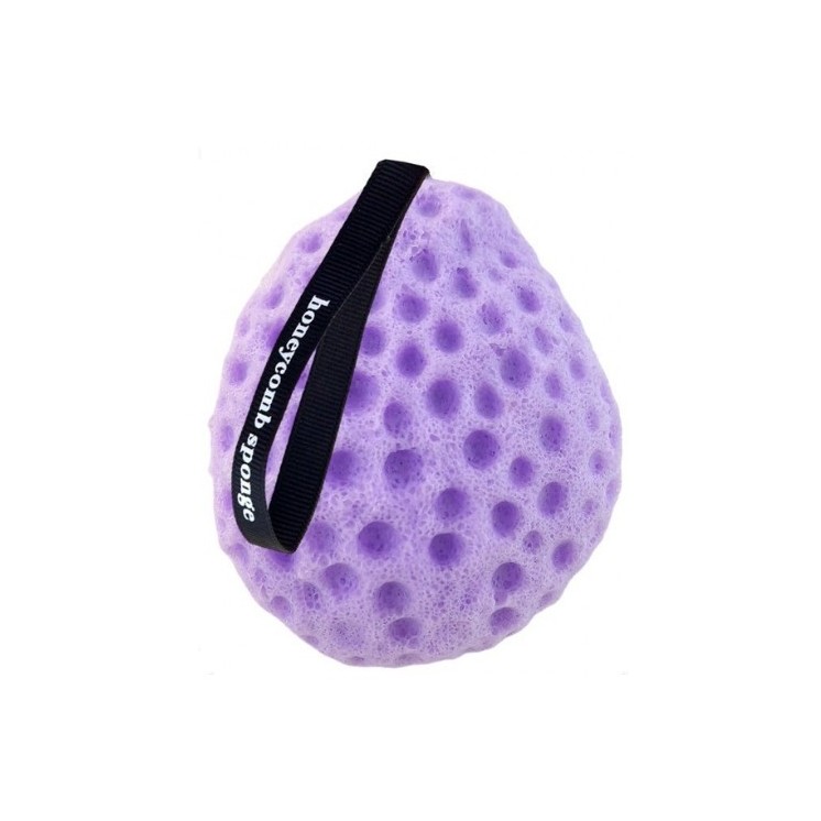 Ecarla Honeycomb Badeschwamm Lila 1 Stück
