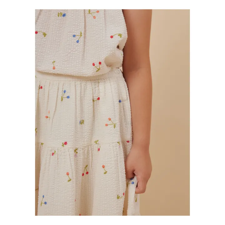 Bonpoint Robe Cerises Florentine | Blanc