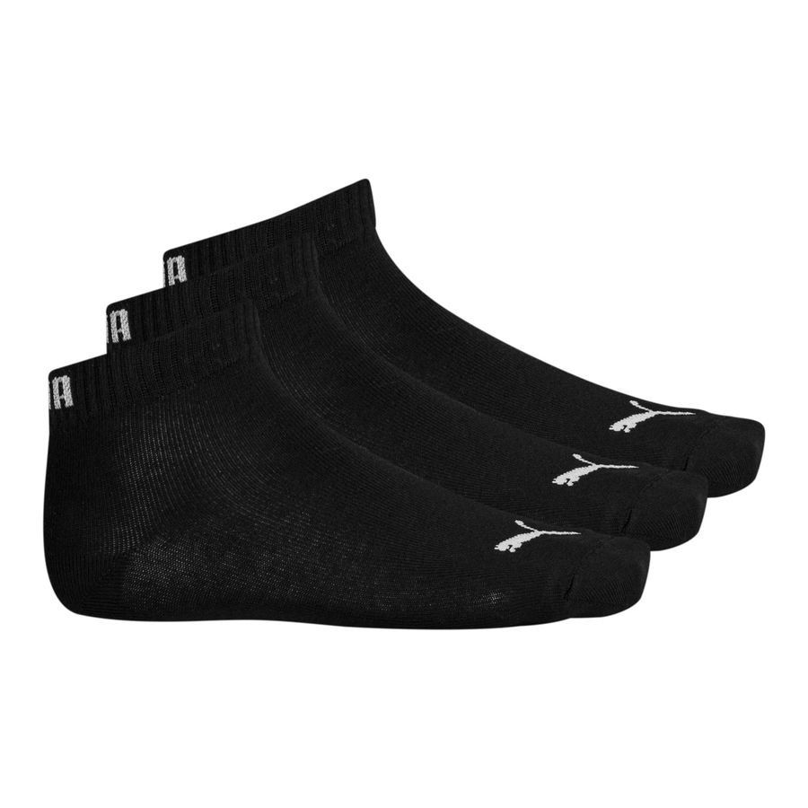 PUMA Socquettes Quarter Pack de 3 - Noir/Blanc Enfant