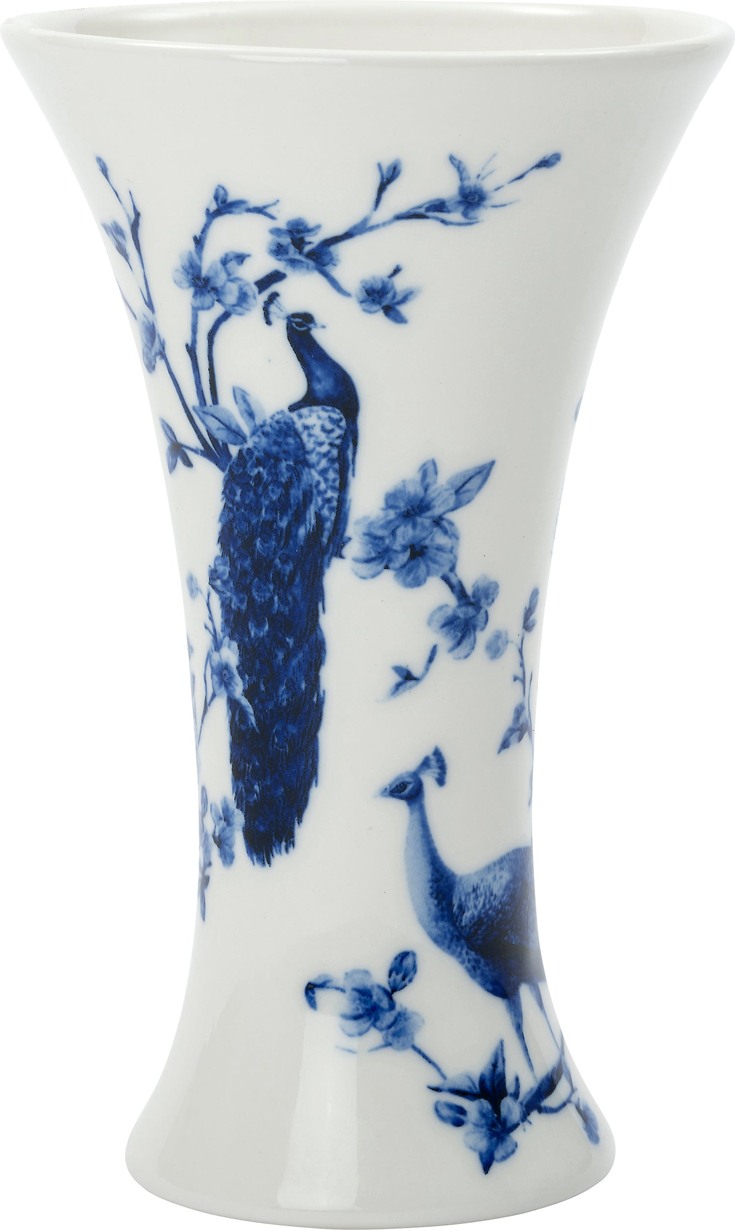 Heinen Delfts Blauw x Intratuin vaas Pauw blauw D 17 H 17 cm