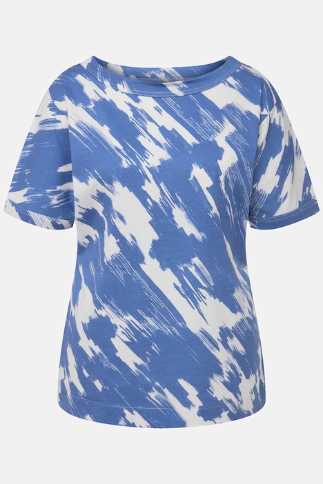 T-Shirt, Oversized, Rundhals, Halbarm, Biobaumwolle