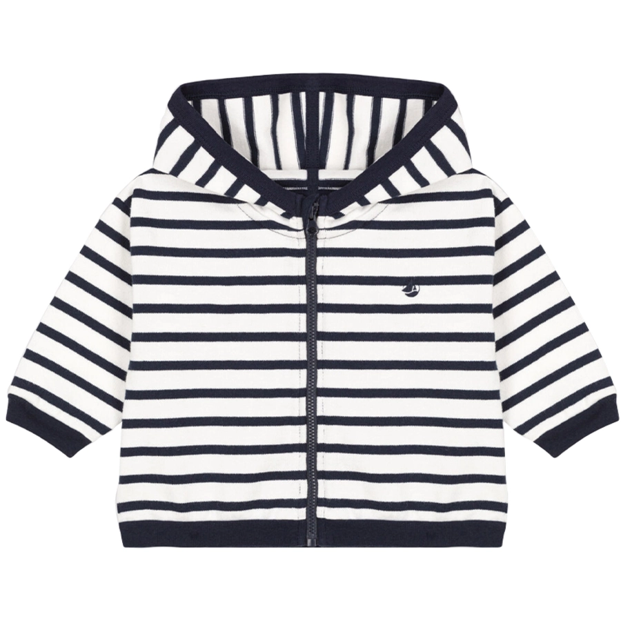 Petit Bateau Sweatjacke marshmallow smoking