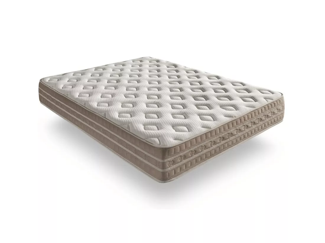 Matelas 180x200 mousse bio thermal cashmere | mousse á mémoire de forme | épaisseur 30 cm | 11 zones de confort | certifié oeko-tex® - accueil moelleux
