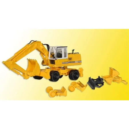 Kibri Liebherr MobilbaggerA922 mit Anbaugeräten