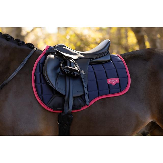 Zadeldek LeMieux Loire GP Square Veelzijdigheid Donkerblauw-roze
