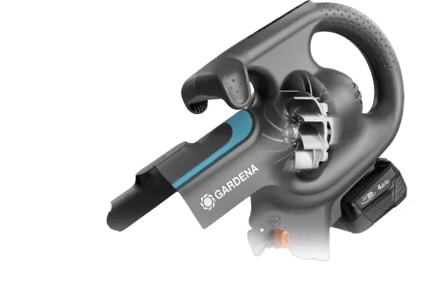 Gardena PowerJet 18V P4A, Håndholdt blæser, Sort, Blå, Orange, Blæse/suge, Elektrisk, 96 dB, 19 V