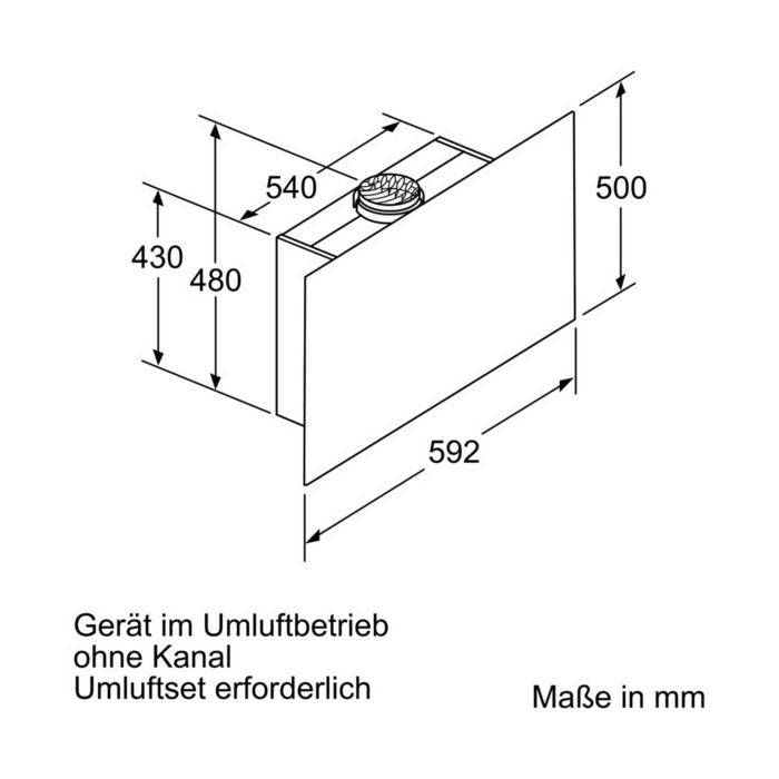 Siemens iQ500 Wandesse LC67FQP60 Klarglas