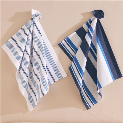 Torchons à rayures - lot de 2 ou 4 - BECQUET CRÉATION