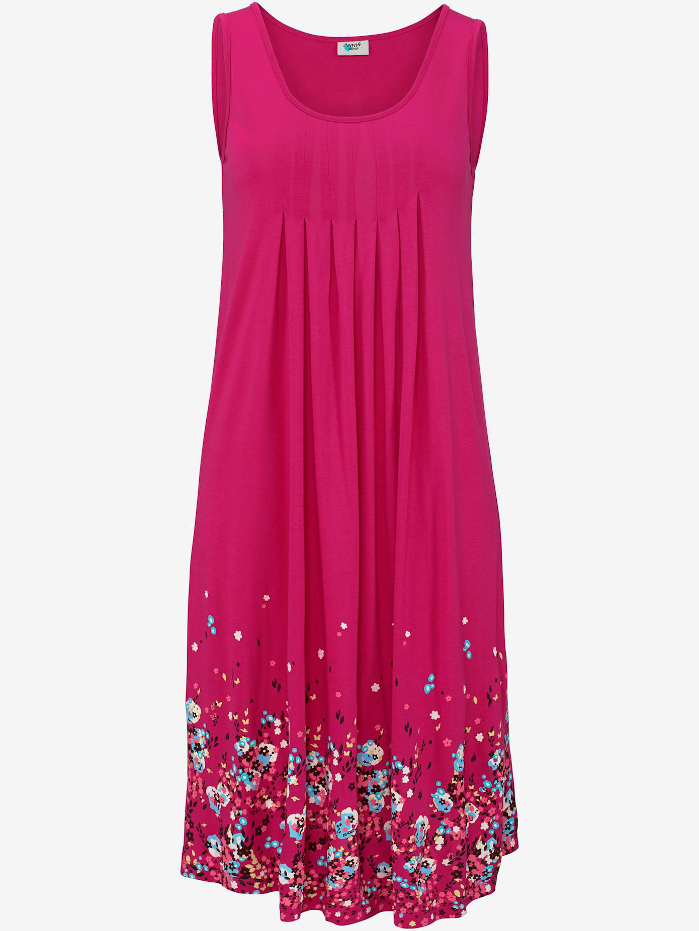 Robe de plage robe d'été imprimée sans manches