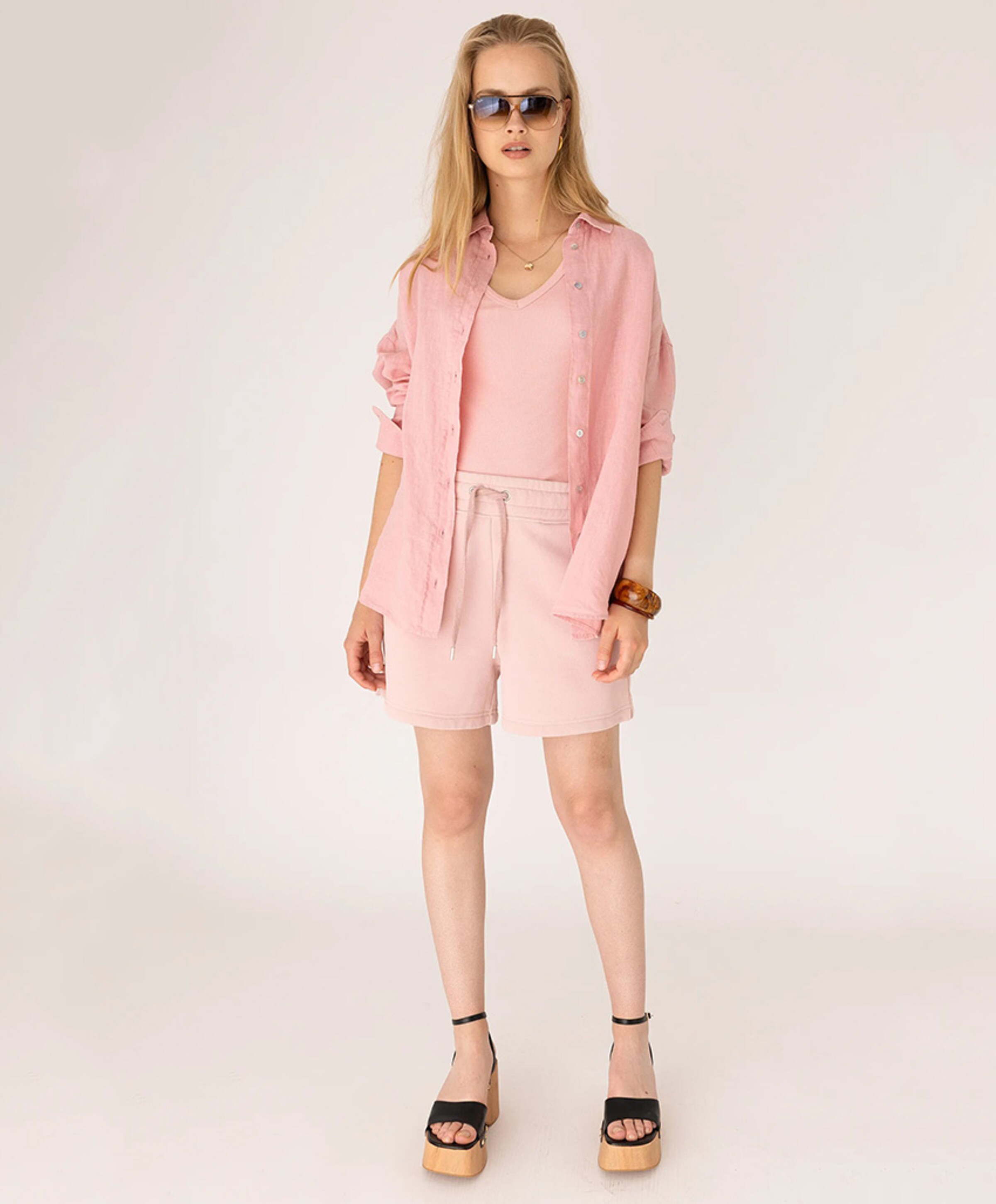 Anna Blue Dames top roze