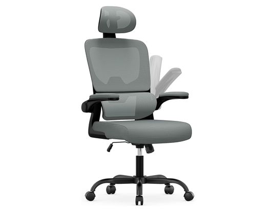 RATTANTREE - Chaise de bureau Fauteuil de bureau ergonomique réglable noir gris