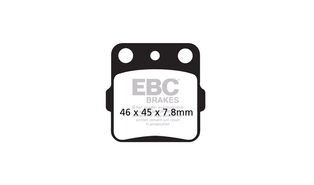 Bremseklodser bag EBC R, KX80/85 88<