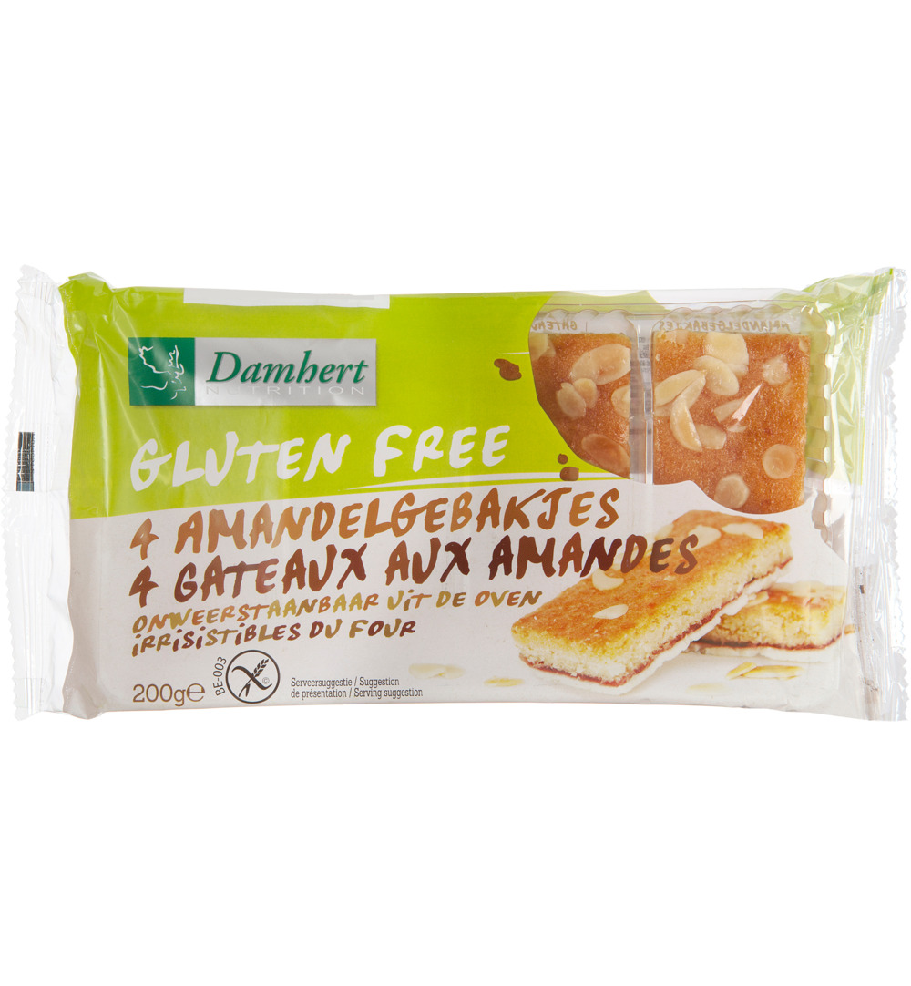 Damhert Amandelgebakjes glutenvrij (200 gr)