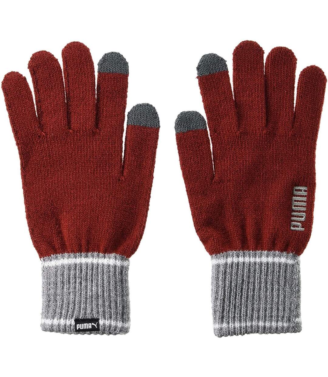 Puma - Gants d'hiver - Adulte (Rouge / Gris Chiné) - UTRD2289
