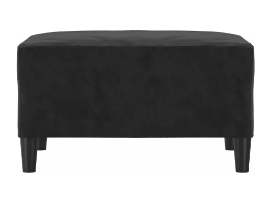 Repose-pied Noir 70x55x41 cm Velours