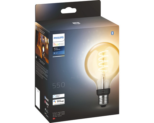 Philips Hue Globe Bulb White Ambiance Filament Dimbaar Goud G93 E27/7W (40W) 550 lm 2200-6500 K - Compatibel met SMART HOME van Hornbach