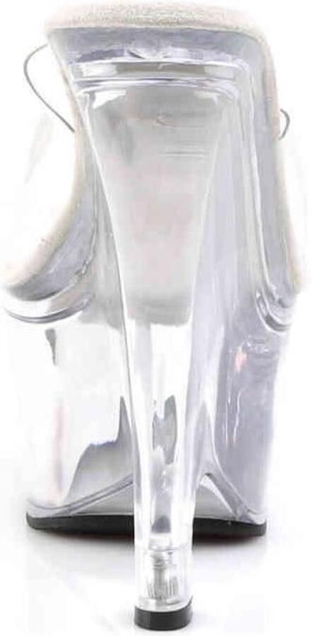 Pleaser BEAU-601 Sleehakken 37 Shoes Transparant Wit
