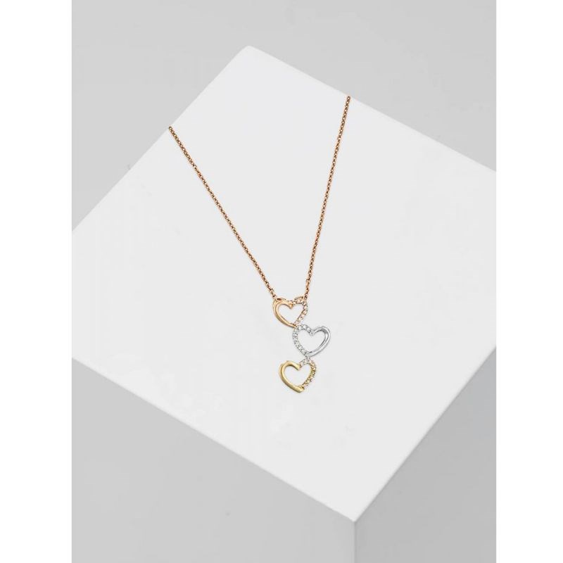 Pendentif Or Tricolore et Diamant