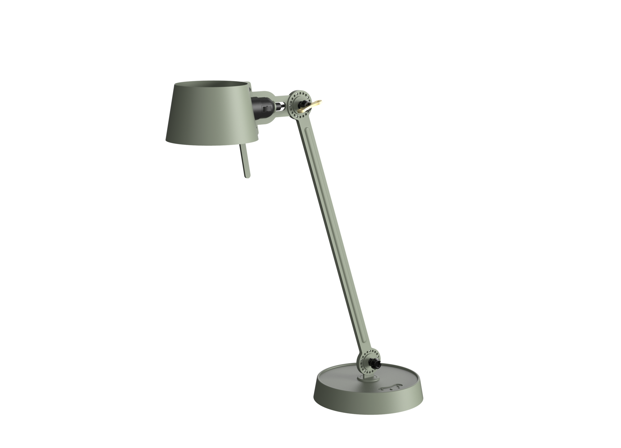 Bureaulamp Bolt met voet 1 arm flux green