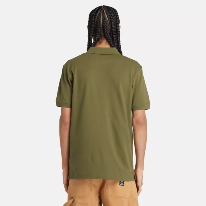 Polo stretch Merrymeeting River pour homme en vert
