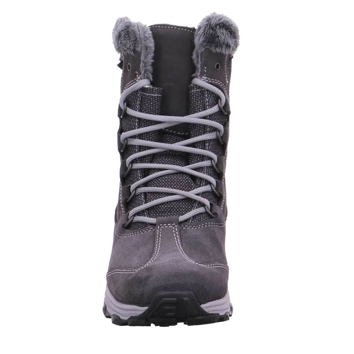 MEINDL Snowboots Damen Grau Leder  mit Gore-Tex