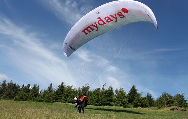 Gleitschirmfliegen Schnupperkurs in Beffendorf