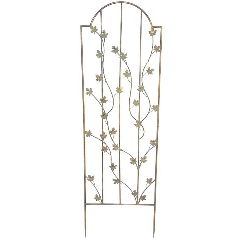 Treillage jardin fer feuilles 50x156cm