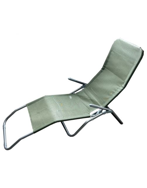 Bestgarden Ligstoel Rocking - Tuinmeubelen - Olijfgroen