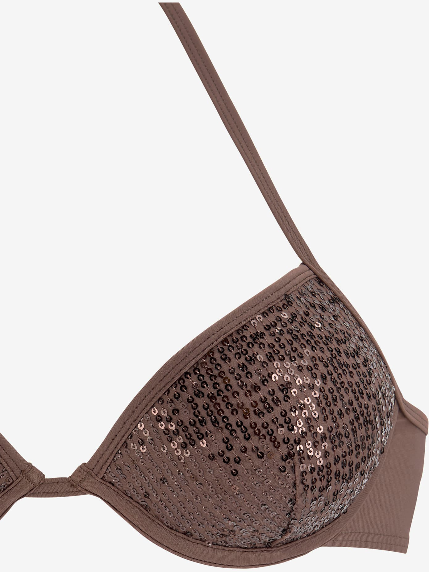 Bikini push-up paillettes pour un look brillant